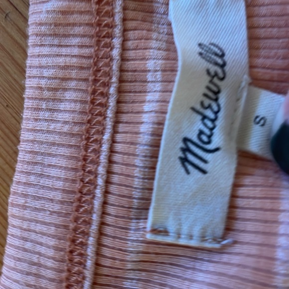Madewell Size Small Ribbed Westville Tank Top in Sweet Tulip - Picture 3 of 6